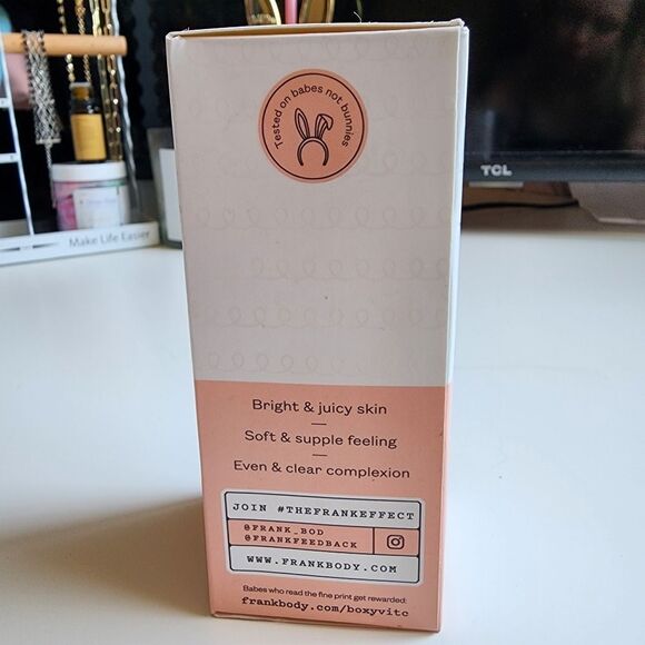 FRANK BODY BRIGHTENING VITAMIN C MASK 50ML SKINCARE BRIGHTENING EXFOLIATING NEW - Picture 3 of 5